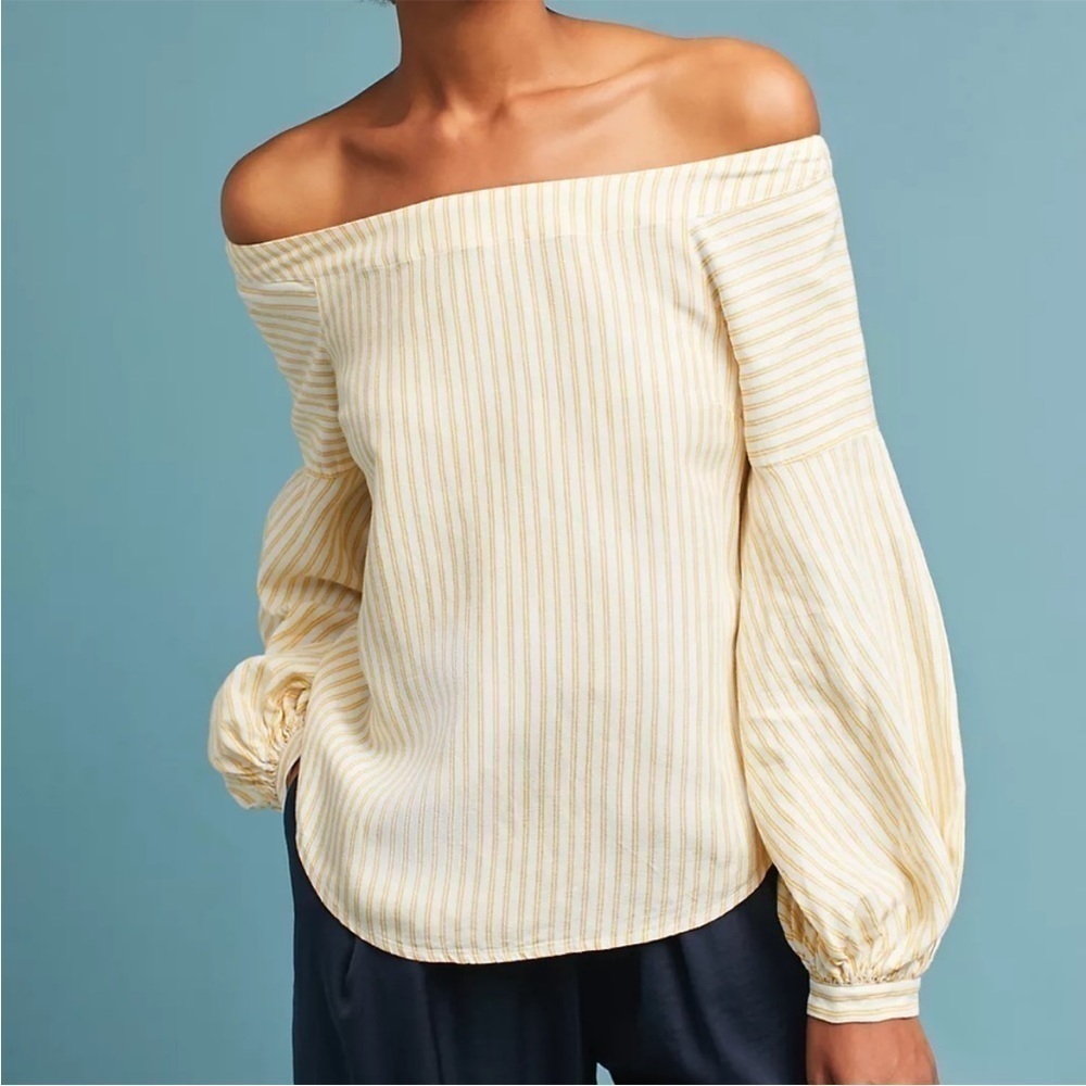 NWOT-MAEVE Anthropologie Clotille Off The Shoulder Blouse